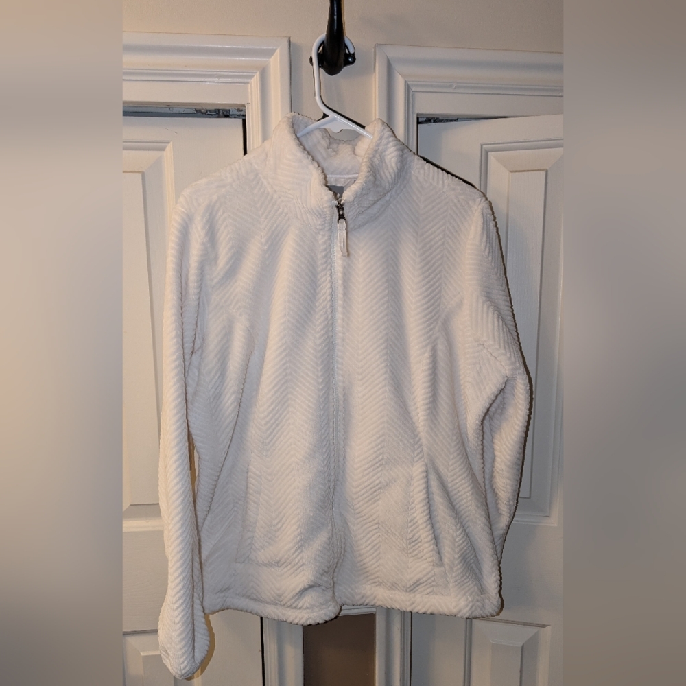 Free2B Butter Fleece Full-Zip Jacket, Creamy White, L  NWOT - Picture 11 of 12